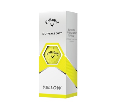 TimeForGolf - Callaway golfové míčky Supersoft 23 2-plášťové 3ks žluté