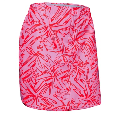 TimeForGolf - Under Armour W sukně Links Woven Printed červeno růžová