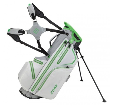 TimeForGolf - Bennington Stand bag ZONE - Waterproof White / Silver / Lime
