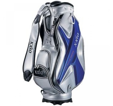 TimeForGolf - XXIO bag staff Limited Edition Caddy Bag Silver Blue stříbrno modrý