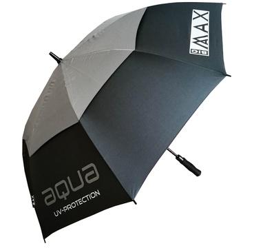 TimeForGolf - Big MAX deštník Aqua UV tmavě šedo stříbrná