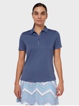 Time For Golf - Callaway dámské polo SWING TECH ™ Solid Knit modrá M