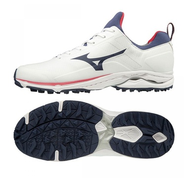 TimeForGolf - Mizuno boty Wave Cadence Spikeless bílo modro červené Eu46