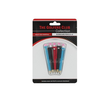 TimeForGolf - DELUXE PENCILS WITH RUBBER AND CLIP (5)