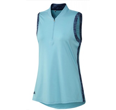 TimeForGolf - Adidas W polo Ultimate365 Printed Sleeveless - modré L