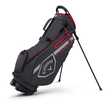 TimeForGolf - Callaway bag stand Chev 22 šedo červený