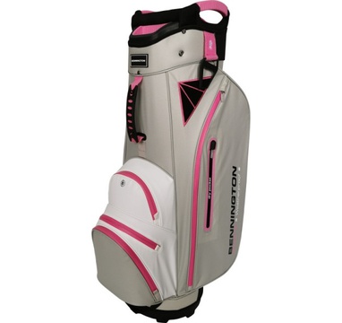 TimeForGolf - Bennington Cart Bag DOJO 14 Water Resistant Grey / White / Pink