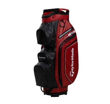 TimeForGolf - TaylorMade bag cart Storm-Dry Waterproof STEALTH černý červený 