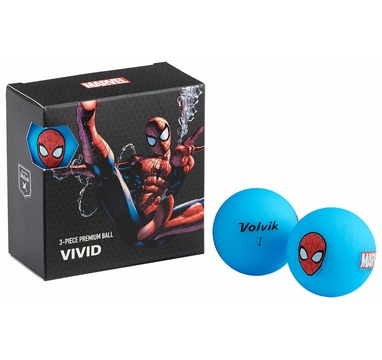 TimeForGolf - VOLVIK ball Vivid Marvel Spider Man Square 4 balls