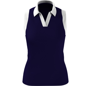 TimeForGolf - Callaway dámské polo V-Placket Colorblock Sleeveless tmavě modrá S