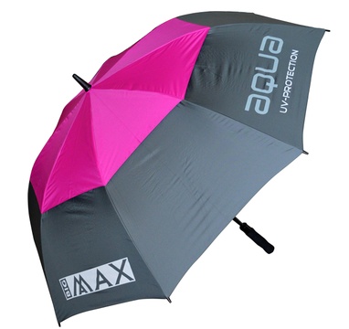 TimeForGolf - Big MAX deštník Aqua UV tmavě šedo růžový