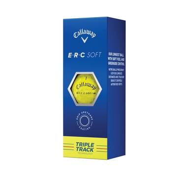 TimeForGolf - Callaway golfové míčky ERC soft TRIPLE TRACK 23 3-plášťové 3ks žluté