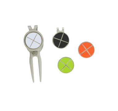 TimeForGolf - DELUXE METAL PITCHFORK WITH HAT CLIP AND MARKERS