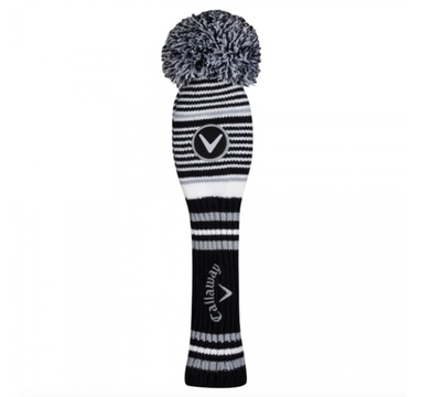 TimeForGolf - Callaway headcover Pom Pom dřevo černo bílý