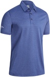 Time For Golf - Callaway pánské polo Heathered Jacquard modré M