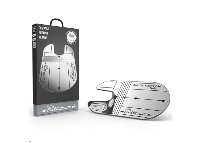 TimeForGolf - PuttOUT Compact Putting Mirror with carry bag