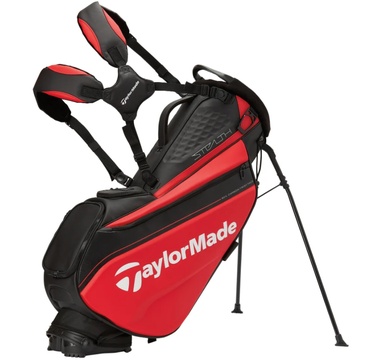 TimeForGolf - TaylorMade bag stand Tour stand 22 STEALTH černo červený