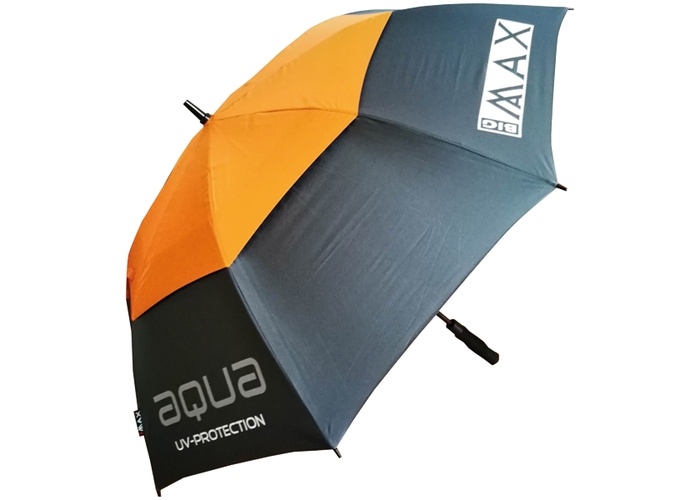 TimeForGolf - Big MAX deštník Aqua UV tmavě šedo oranžový
