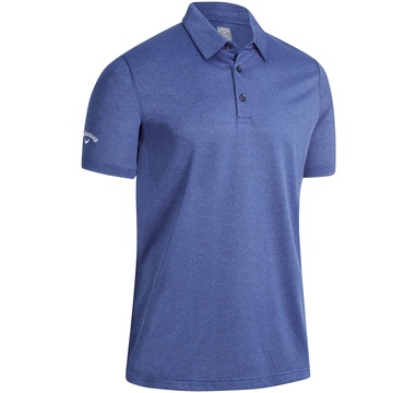 TimeForGolf - Callaway pánské polo Heathered Jacquard modré XL