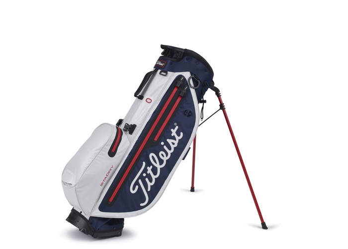 TimeForGolf - Titleist bag stand Players 4+ StaDry modro bílo červený