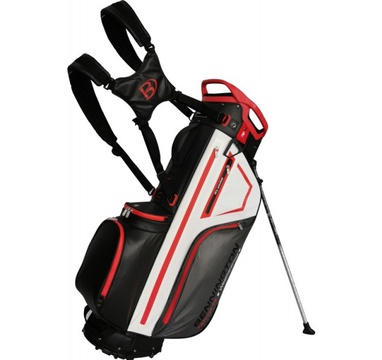 TimeForGolf - Bennington Stand bag TANTO 14 Water Resistant Black / White / Red