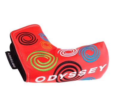 TimeForGolf - Odyssey headcover SWIRL limitovaná edice Blade červený