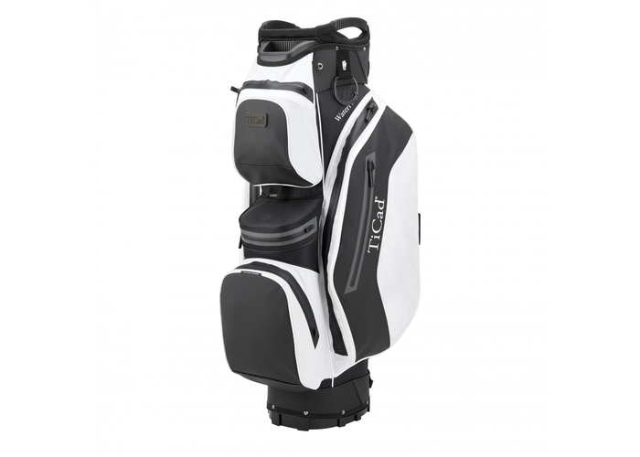 TimeForGolf - TiCad Cart bag FO Premium Waterproof Black / White