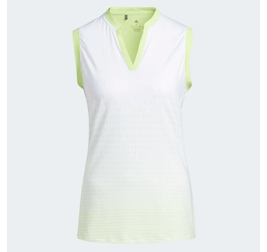 TimeForGolf - Adidas W polo PERFORMANCE GRADIENT SLEEVELESS bílo zelené S