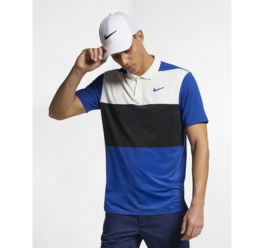 TimeForGolf - Nike polo Dry Vapor černo modro béžové M