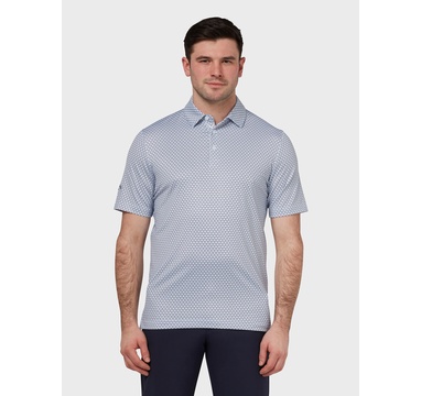 TimeForGolf - Callaway pánské polo swing tech chev print bílo černé S