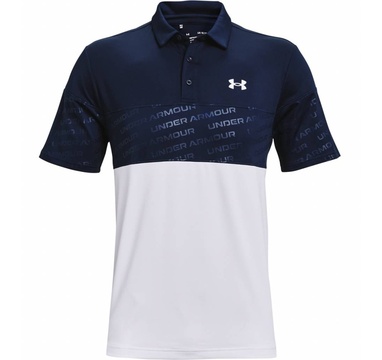 TimeForGolf - Under Armour polo Playoff 2.0. Blocked tmavě modro bílé XL