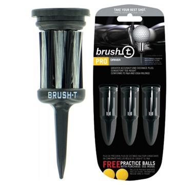 TimeForGolf - BRUSH TEE IN BULLETPACK BLACK 57MM