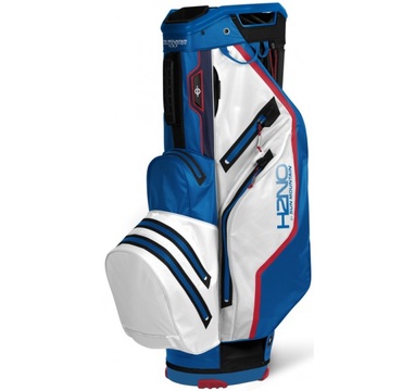 TimeForGolf - Sun Mountain H2NO Lite Cart Bag 2021 BLK-WHT-SKYDIVE-RED