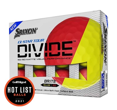 TimeForGolf - Srixon ball Q-STAR tour divide 21 3-plášťový 12ks žluto červená