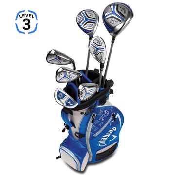 TimeForGolf - Callaway Jr set XJ-3 Blue 7ks 54"-61" (135-155cm) RH