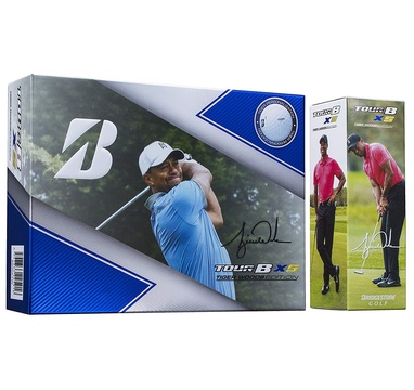 TimeForGolf - Bridgestone balls Tour B XS Limited Edition - Tiger Woods 4-plášťové 12ks