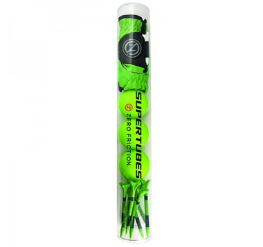 TimeForGolf - Zero Friction SUPERTUBE, 1x MLH, 3 neon golfové míčky, 10x tee, neon