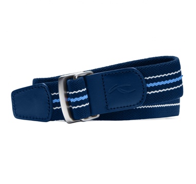 TimeForGolf - Kjus pásek D-Ring Stripe Webbing tmavě modrý