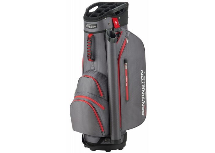 TimeForGolf - Bennington Cart Bag DOJO 14 Water Resistant Dark Grey / Red