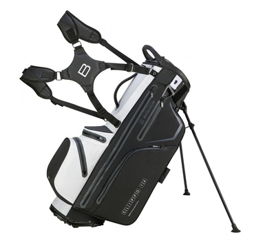 TimeForGolf - Bennington Stand Bag CLIPPO - Waterproof CLIPLOK, Black / White / Grey