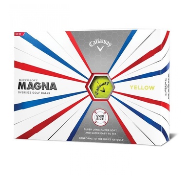 TimeForGolf - Callaway balls Supersoft Magna Yellow (žlutý) 2-plášťový 3ks