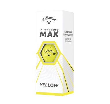 Time For Golf - vše pro golf - Callaway balls Supersoft MAX 21 Yellow (žluté) 2-plášťové 3ks