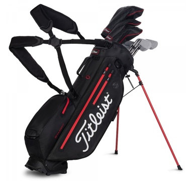 TimeForGolf - Titleist bag stand Players 4+ StaDry černo červený