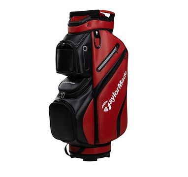 TimeForGolf - TaylorMade bag cart Deluxe 22 STEALTH černo červený