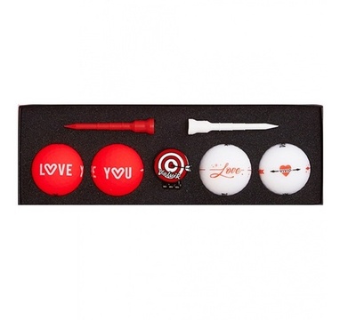 TimeForGolf - VOLVIK ball Vivid Love Pack 4 balls + ball marker + tees