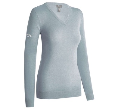 TimeForGolf - Callaway dámský svetr V-Neck Merino pearl blue M