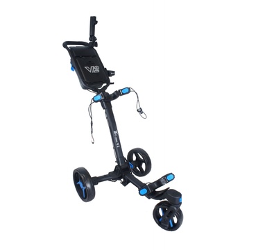 TimeForGolf - AXGLO Tri-360 V2 ruční tříkolový golfový vozík Black / Blue