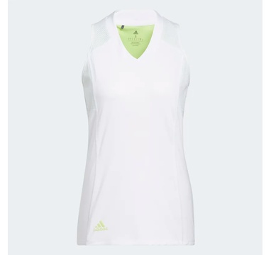 TimeForGolf - Adidas W polo HEAT.RDY SLEEVELESS bílé