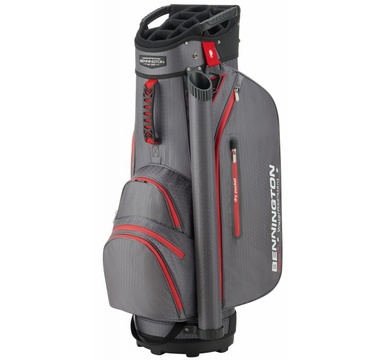 TimeForGolf - Bennington Cart Bag DOJO 14 Water Resistant Dark Grey / Red
