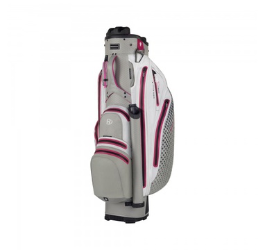 TimeForGolf - Bennington Cart Bag Sport QO 9 Lite Waterproof Grey/White/Pink